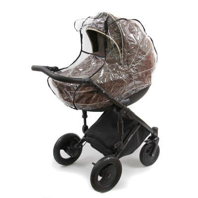 Дождевик для прогулочной коляски полиэтиленовый Классика с окошком на липучке 011В Bambola